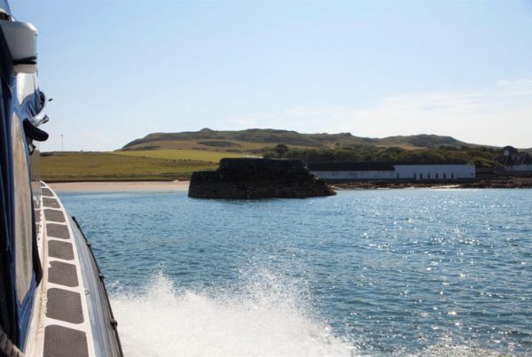 Arriving to Lambay Island