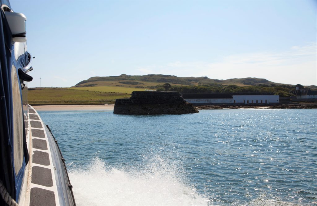 Arriving to Lambay Island